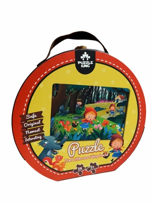 Bom preço. Puzzle de papel grande personalizado para crianças pré-escolares 56PCS O Capuz Vermelho 20 * 14 polegadas on-line