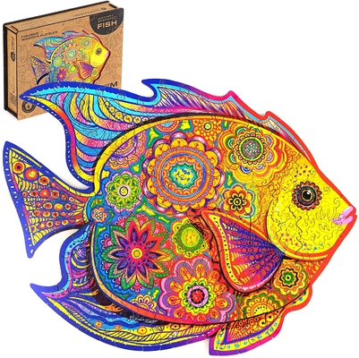 Bom preço. Animais mágicos ecológicos, puzzles de madeira, peixes brilhantes on-line