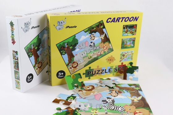 Bom preço. Cool 4 Pacote Papel Puzzle Jigsaw Pequeno 4-8 anos de idade Aprendizagem Educativa on-line