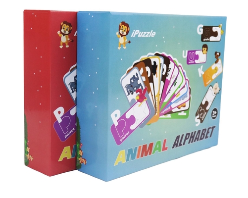 Bom preço. Eco Kids Papel Educativo Puzzle Animal Alfabeto abc Cartões de Combinação Para 3+ anos de idade on-line