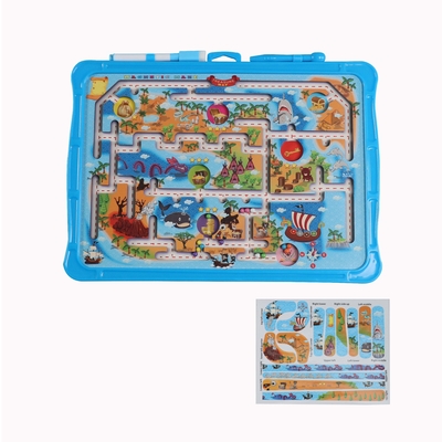 Bom preço. Montessori enigma magnético labirinto brinquedos de aprendizagem com caneta Ocean Beach Eco EVA plástico on-line