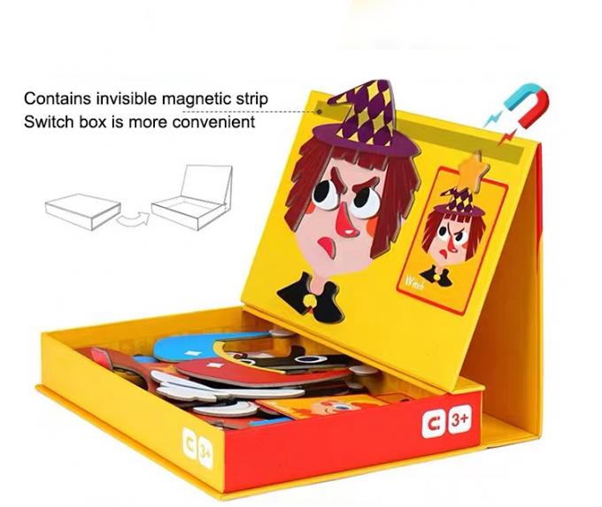 Preescolar Magnético Educativo Puzzles Jigsaw Tabela Traffic Dress Para Crianças 1