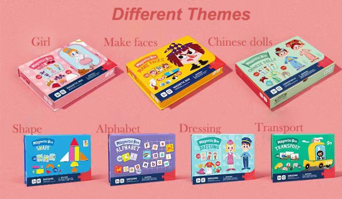 Preescolar Magnético Educativo Puzzles Jigsaw Tabela Traffic Dress Para Crianças 2
