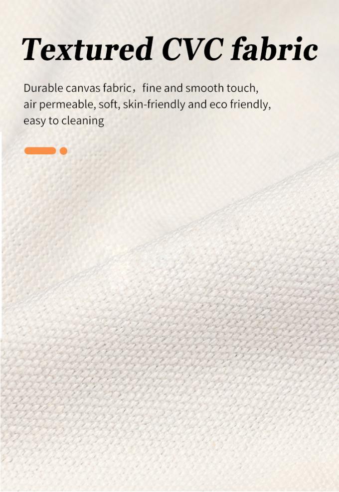 Eco-friendly 6oz 175gsm Reutilizável Saco de Tecido de Algodão Natural Grande Capacidade para Mercadorias 5