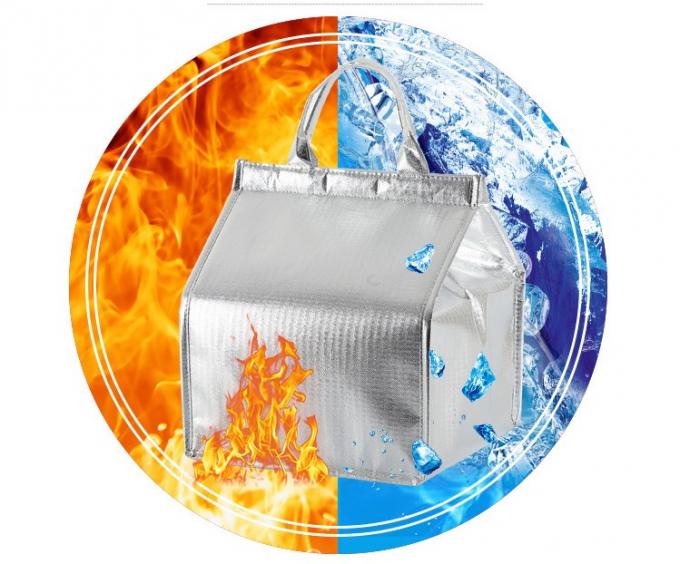 Saco de refrigeração de isolamento térmico impermeável CMYK colorido para entrega de bolo 4