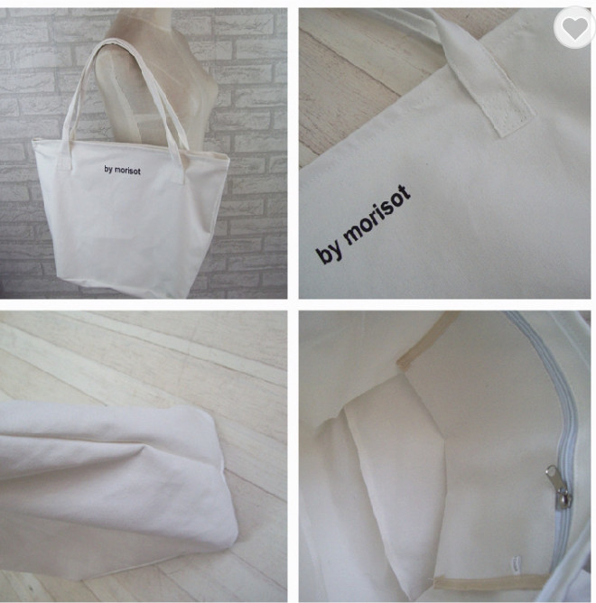 Reciclado 10oz 12oz branco preto de lona Tote Saco de algodão orgânico para mulheres 6