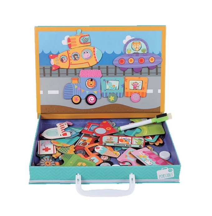 Tráfego Atarefado Educacional Magnético Puzzle Stickers Para Crianças 1