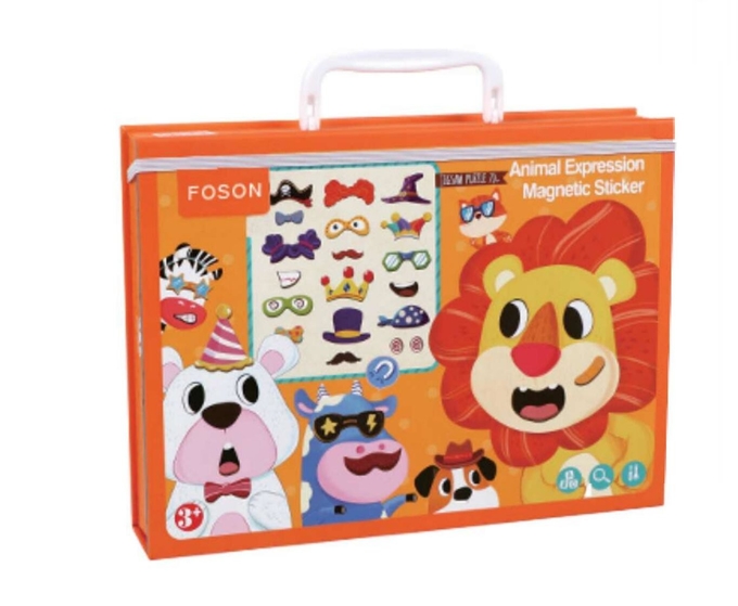 CMYK Educativo Animal Magnético Puzzle Jigsaw Autocolante Jogos de Aprendizagem Infantil Para 7 Anos 0