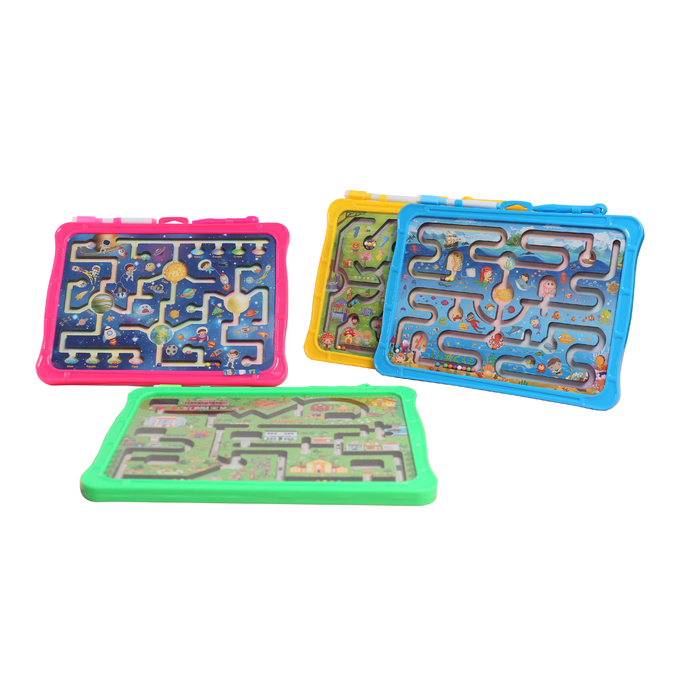 Montessori Educacional Animal Magnético Puzzle Labirinto Brinquedos Com Rolhas 1