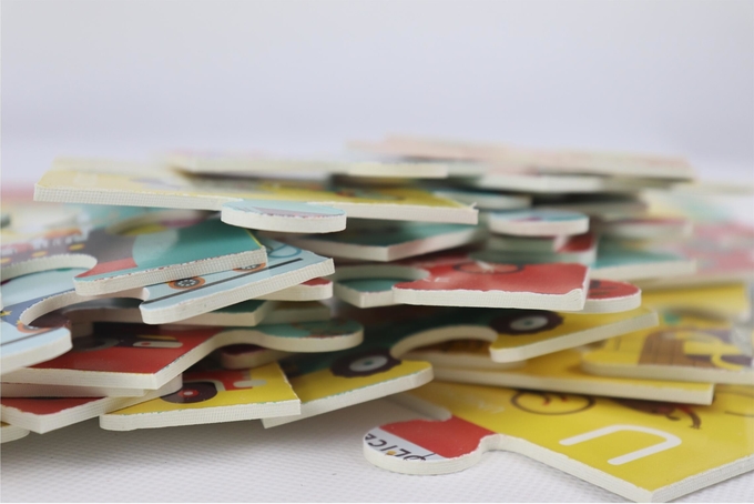 Papel Educativo para Crianças Puzzles Alfabeto Puzzles de Piso Transportes Para crianças de 4-8-10 anos 0