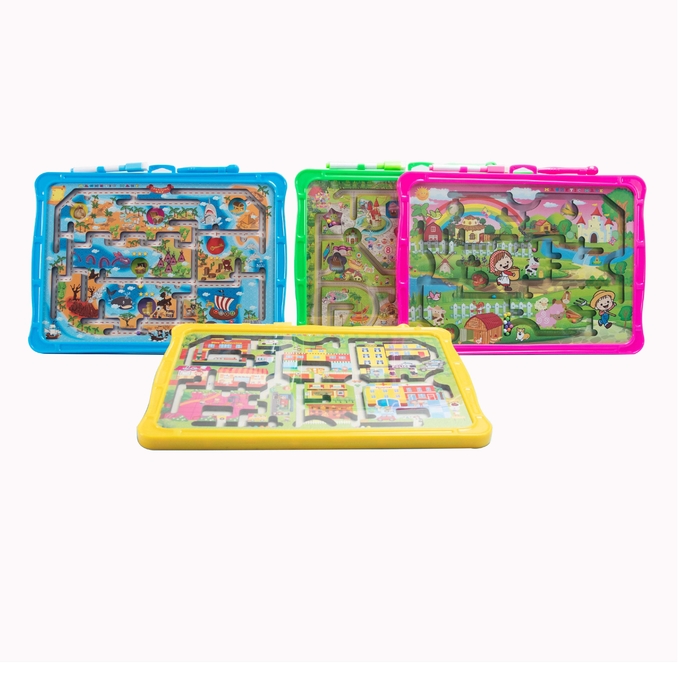 Educativo Feliz Fazenda Montessori Jogos pré-escolares Labirinto magnético 2