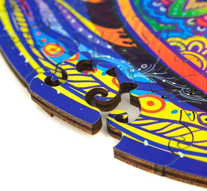 Animais mágicos ecológicos, puzzles de madeira, peixes brilhantes 1