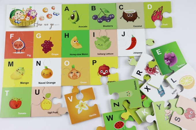 CMYK Impressão Papel de Cartão Puzzle Jigsaw Amigável ao Ambiente 0